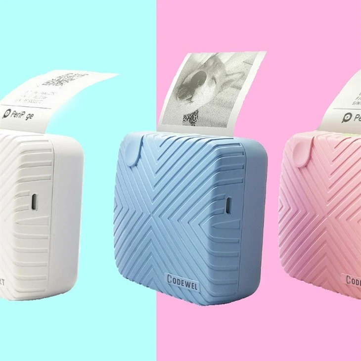Codewel CB-P6 Mini Pocket Printer Photo Printer